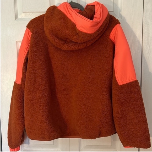 FP Movement XSmall Pullover Lead The Pack Fleece Neon Coral Combo Free People - Picture 5 of 12